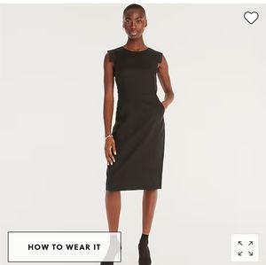 J.Crew Resume Dress, Navy Linen, Sz 4